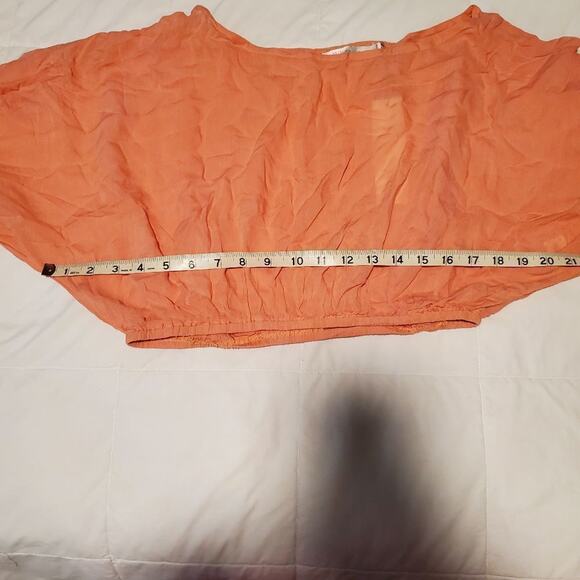 𝅺Minkpink medium women's peach crop top new with tags - Picture 4 of 7